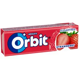 Kramtomoji guma ORBIT Strawberry Stickpack, 14 g