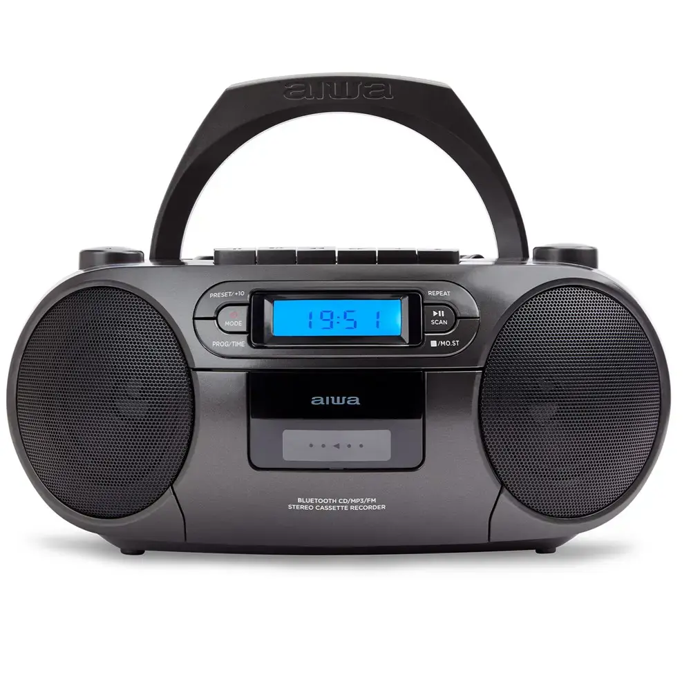 "Aiwa BBTC-550BK" nešiojamoji stereo sistema Digital 6 W Black