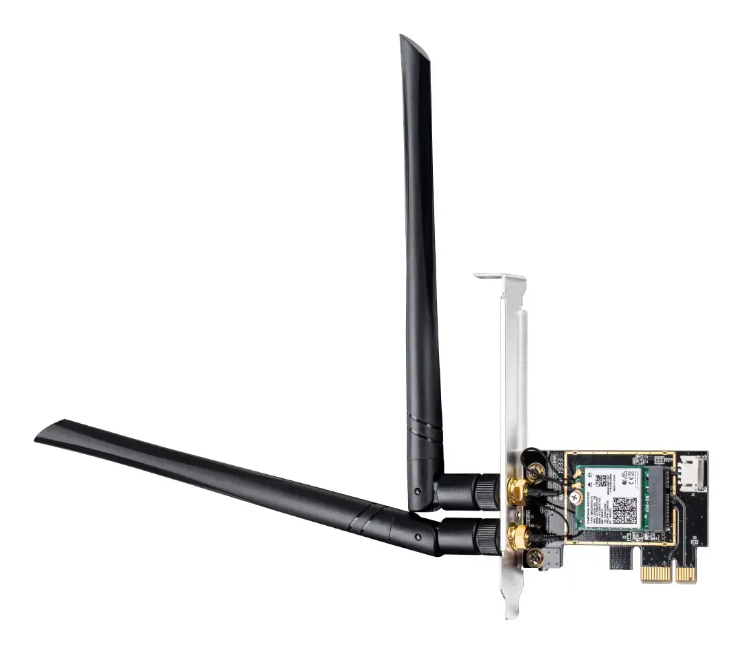 CUDY WE3000 AX5400 "Wi-Fi 6" + BT 5.2 "Intel AX200" PCIe tinklo kortelė