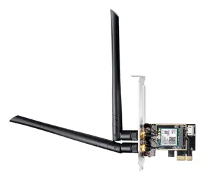 CUDY WE3000 AX5400 "Wi-Fi 6" + BT 5.2 "Intel AX200" PCIe tinklo kortelė