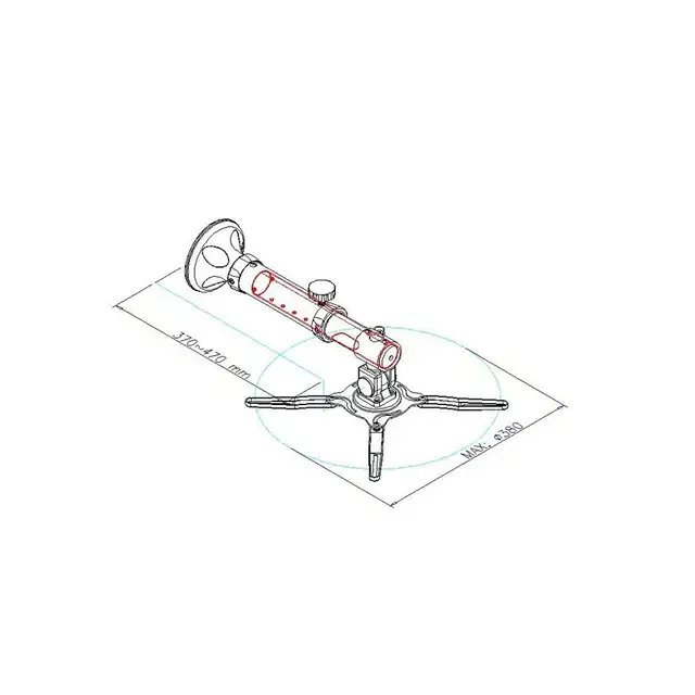 "Neomounts by Newstar" projektoriaus sieninis laikiklis, Sieninis, 12 kg, Sidabrinis, 360°, 0 - 90°, 37 cm