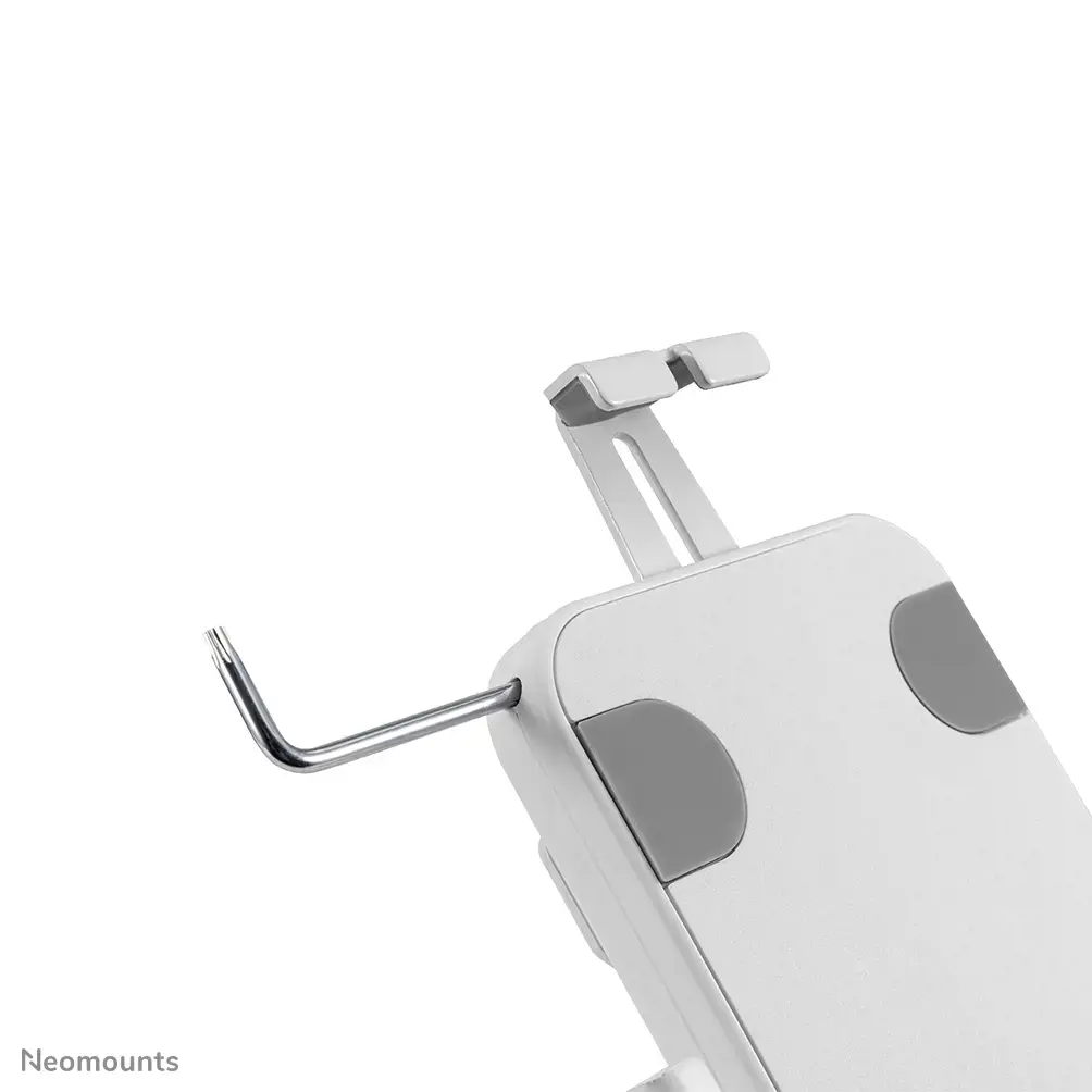 "Neomounts by Newstar" stalinis planšetinio kompiuterio laikiklis, Planšetinis kompiuteris/UMPC, Pasyvus laikiklis, Stalinis, Vidinis, Baltas