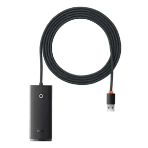 Hub 4w1 Baseus Lite Series USB do 4x USB 3.0 2m (czarny)