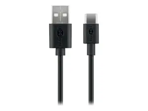 "Goobay" 59122 USB 2.0 kabelis (USB-C™ į USB A), juodas "Goobay