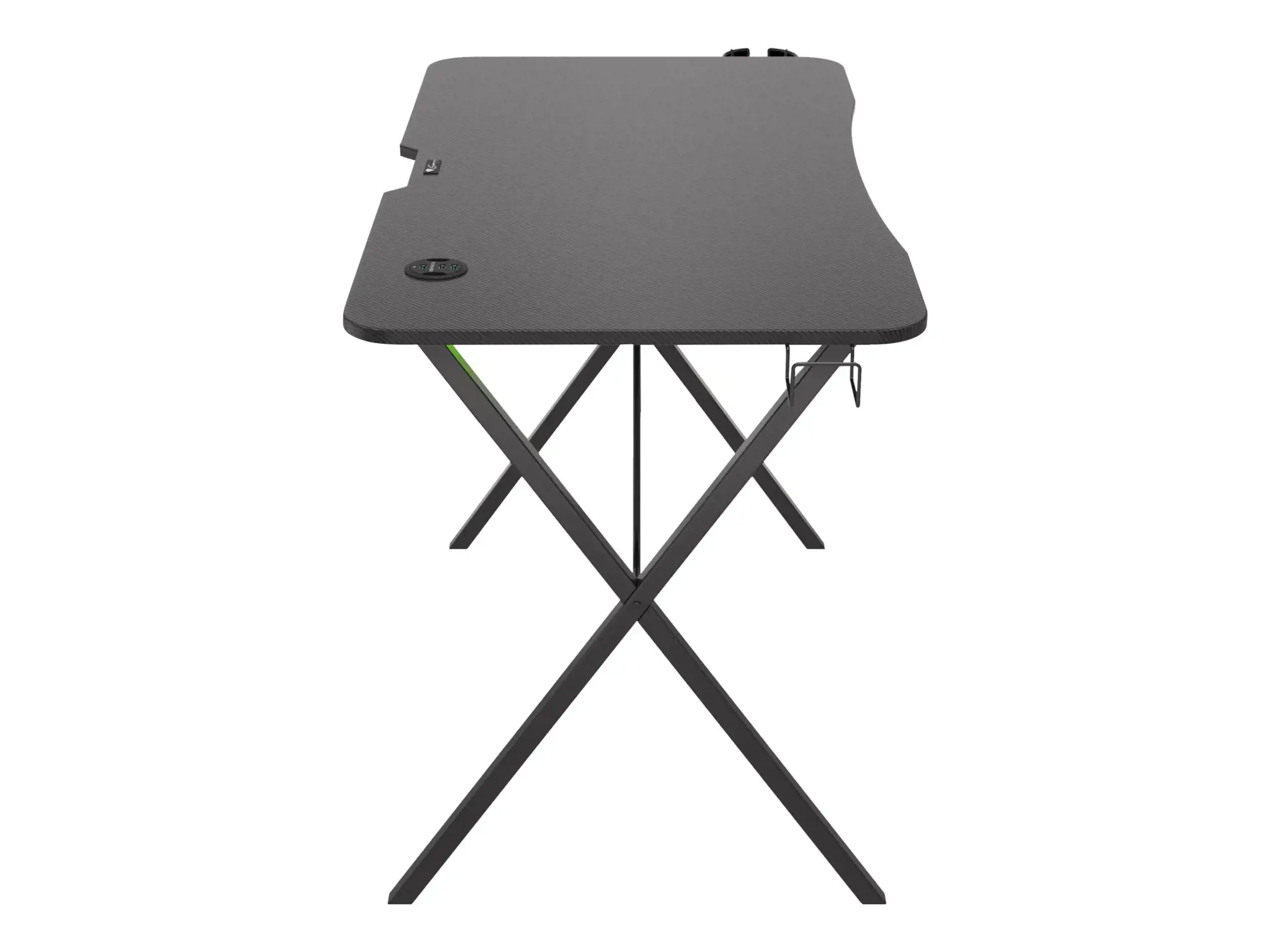 Žaidimų stalas Natec Genesis Holm 200 RGB, Juoda