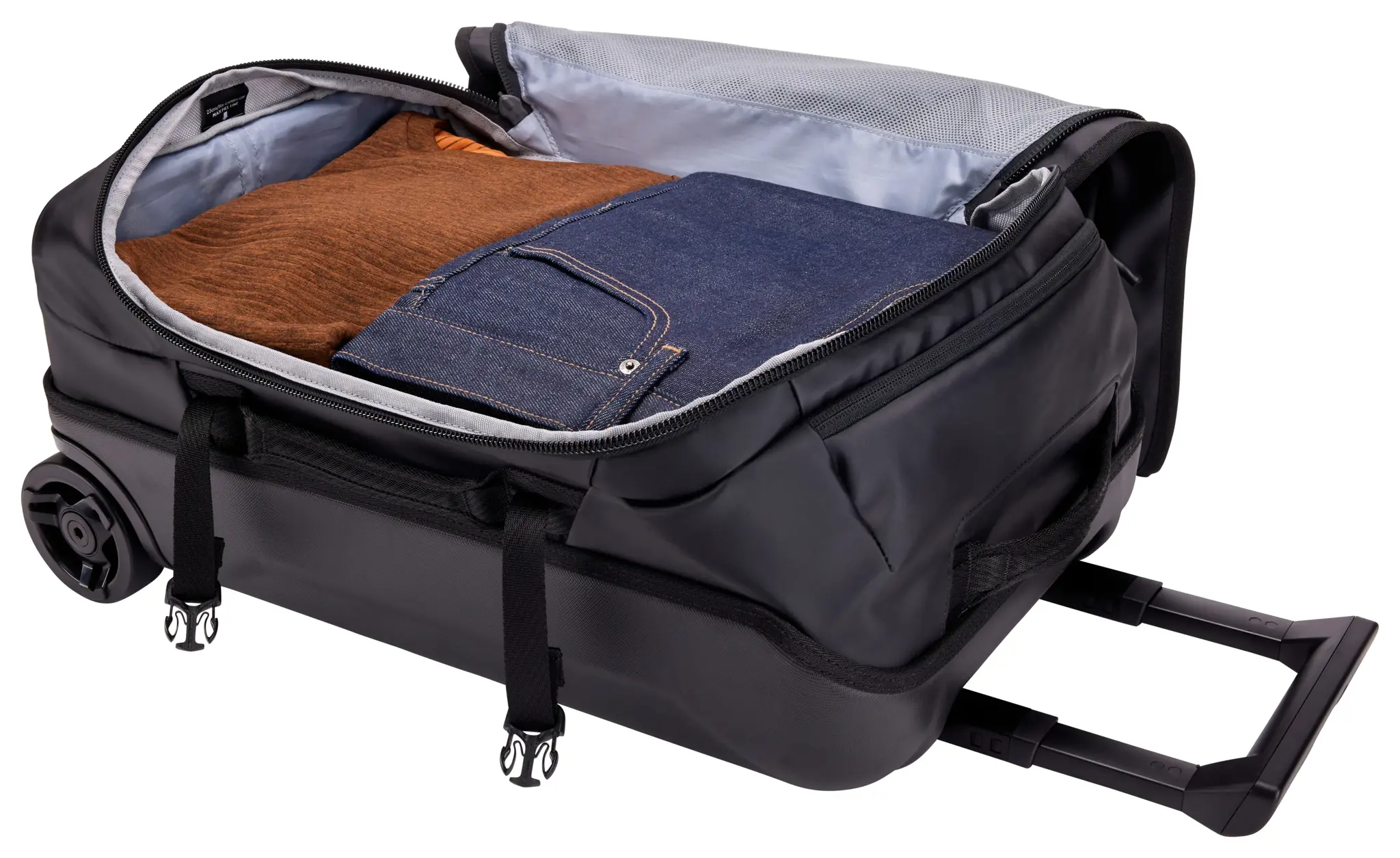 Thule Chasm TCCO222 Black, Trolley, Soft shell, Black, Black, 2 wheel(s), Roller wheel