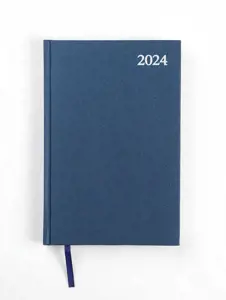 Kalendorius STANDARD 2024, PVC, A5, mėlyna