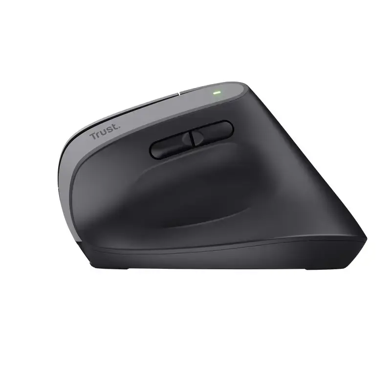 Trust Bayo+, Right-hand, Vertical design, Optical, RF Wireless + Bluetooth, 2400 DPI, Black