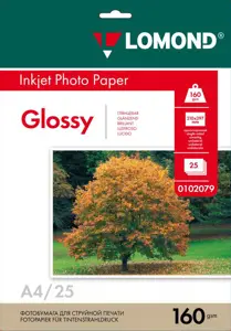 Blizgus Fotopopierius Lomond, A4, 160 g/m², 25 psl.