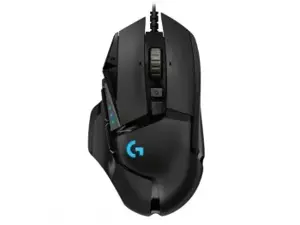 LOGITECH G502 laidinė žaidimų pelė - HERO - BLACK - USB - EWR2