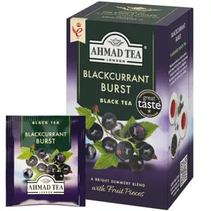Arbata AHMAD ALU FRUIT BLACKCURRANT TEA, 20 vokelių su siūlu po 2 g