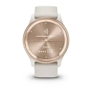 "Garmin vivomove Trend" baltas kremas, silikonas