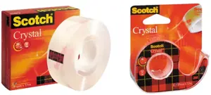 Lipni juostelė 3M Scotch Crystal Clear 600, 19 mm x 33 m, ypač skaidri