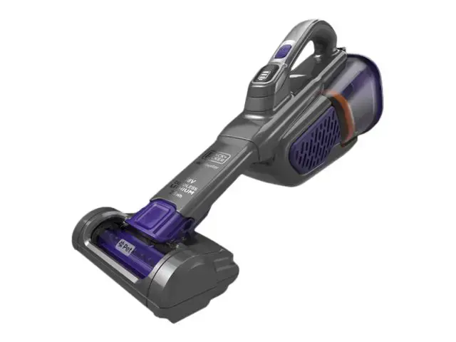 "Black & Decker" BHHV520BFP rankinis dulkių siurblys Juoda, violetinė