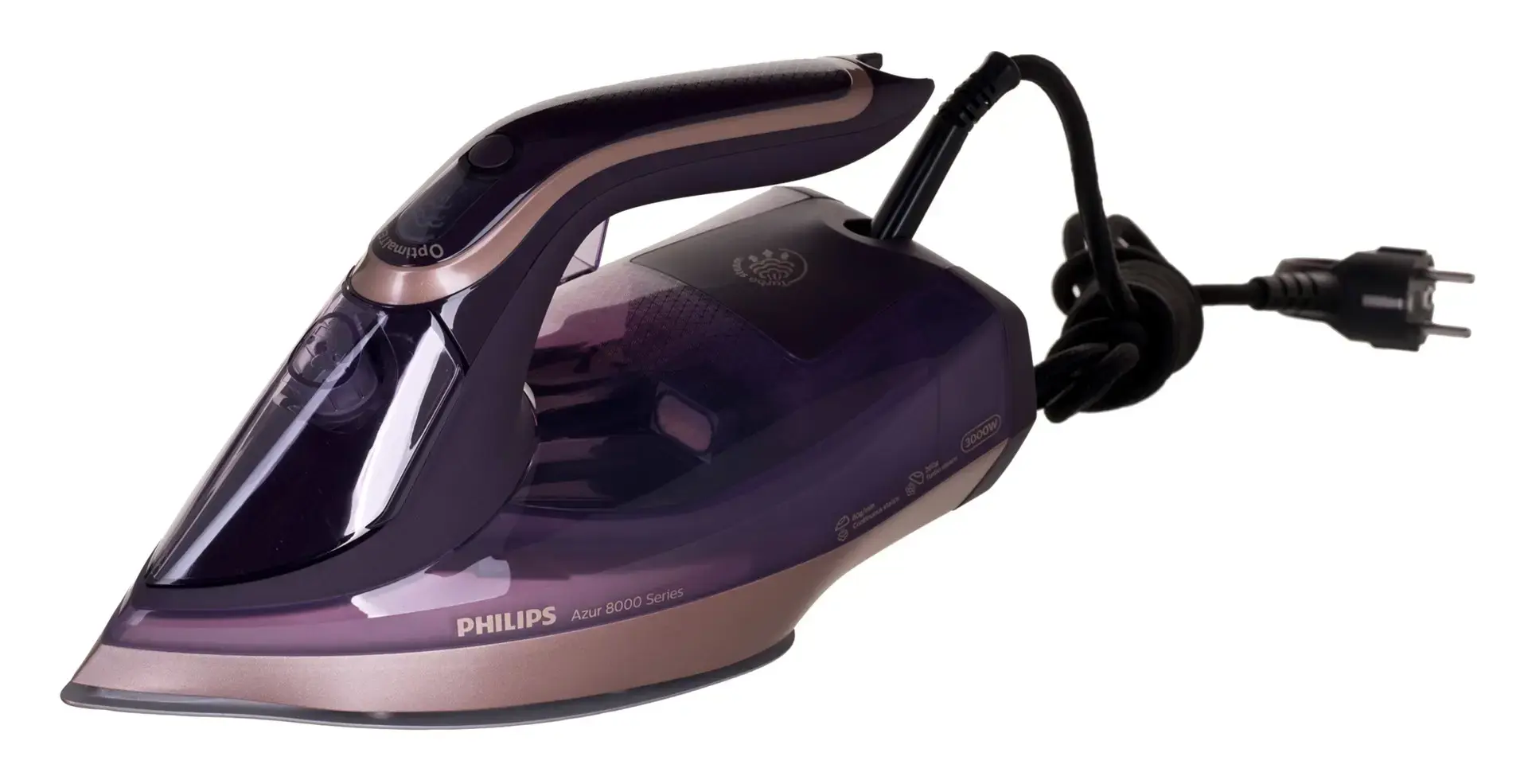 "Philips" DST8040/30, garų lygintuvas, "SteamGlide Elite" padas, 2,5 m, 260 g/min, alyvinis, 55 g/min