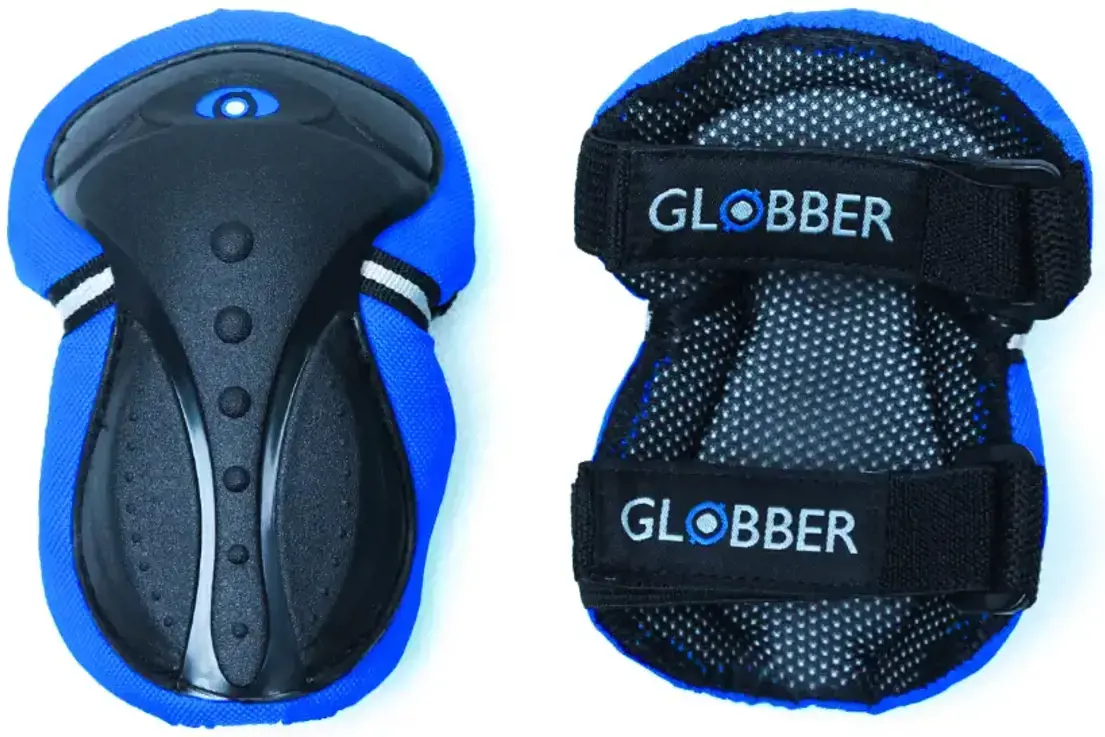GLOBBER apsauginės pagalvėlės motoroleriams Junior XS A klasės (25-50 kg), mėlynos spalvos