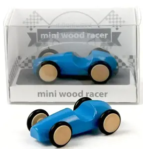 Milaniwood mini medinė lenktyninė mašina (4 cm)