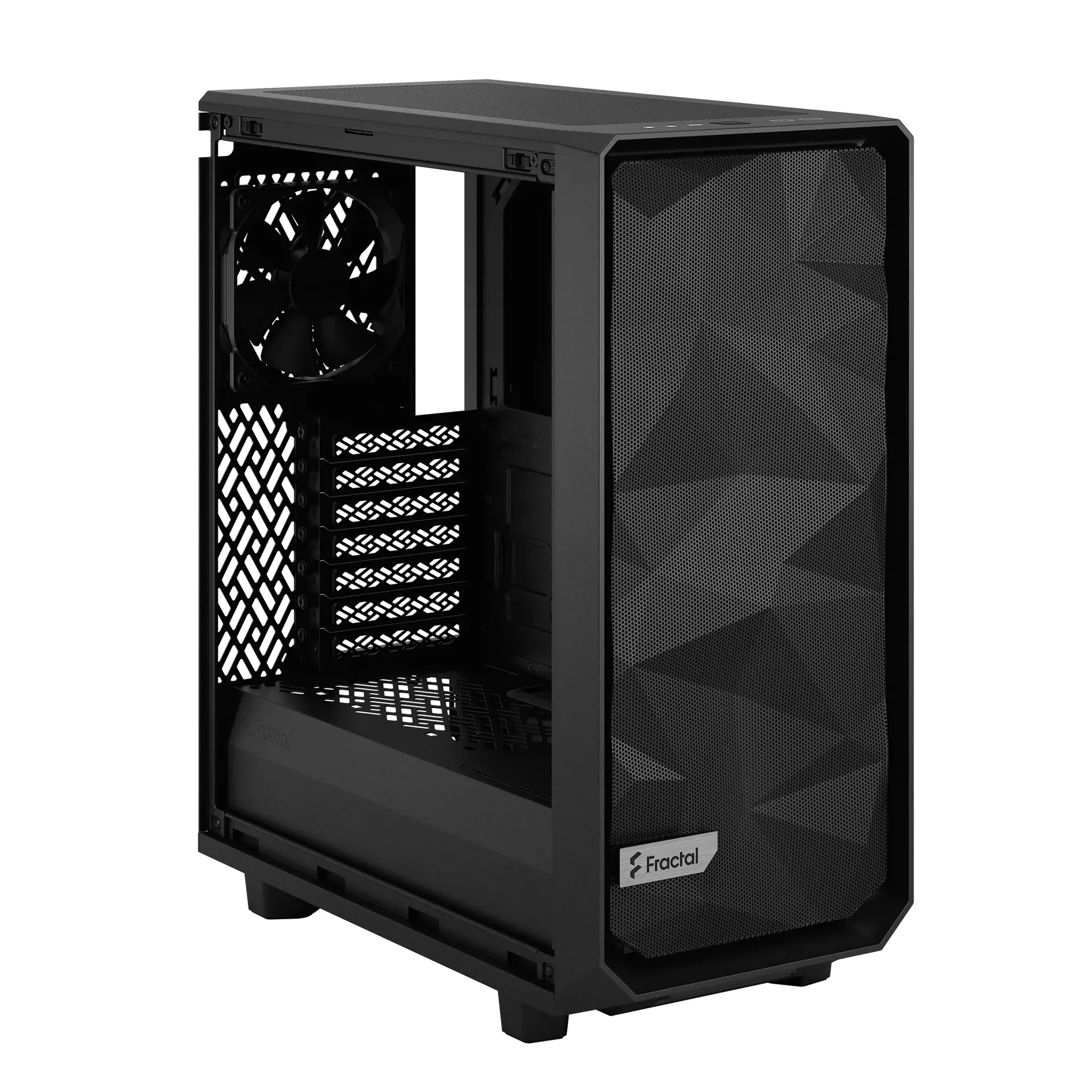 "Fractal Design Meshify 2 Compact", Kompiuteris, Juodas, ATX, "micro ATX", Mini-ITX, Plienas, Grūdintas stiklas, Žaidimams, 16,9 cm