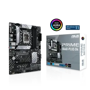 ASUS PRIME B660-PLUS D4, "Intel", LGA 1700, "Intel® Celeron®", "Intel® Core™ i3", "Intel® Core™ i3", "Intel® Core™ i5", "Intel® Core™ i7", "Intel® Core™ i9",..., LGA 1700, DDR4-SDRAM, 128 GB