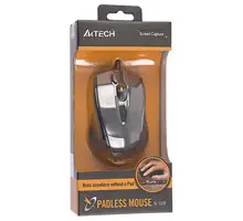 A4-TECH A4TMYS40975 Pelė A4Tech V-TRACK N-500F-1 Glossy Grey USB
