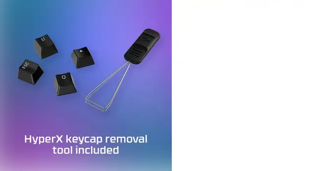 "HyperX" pilnas klavišų rinkinys, klaviatūros dangtelis, 1,5 mm, juodas