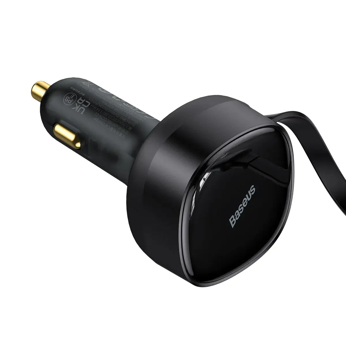 Baseus Enjoyment Car Charger with cable USB-C + Lightning 3A, 30W (Black)