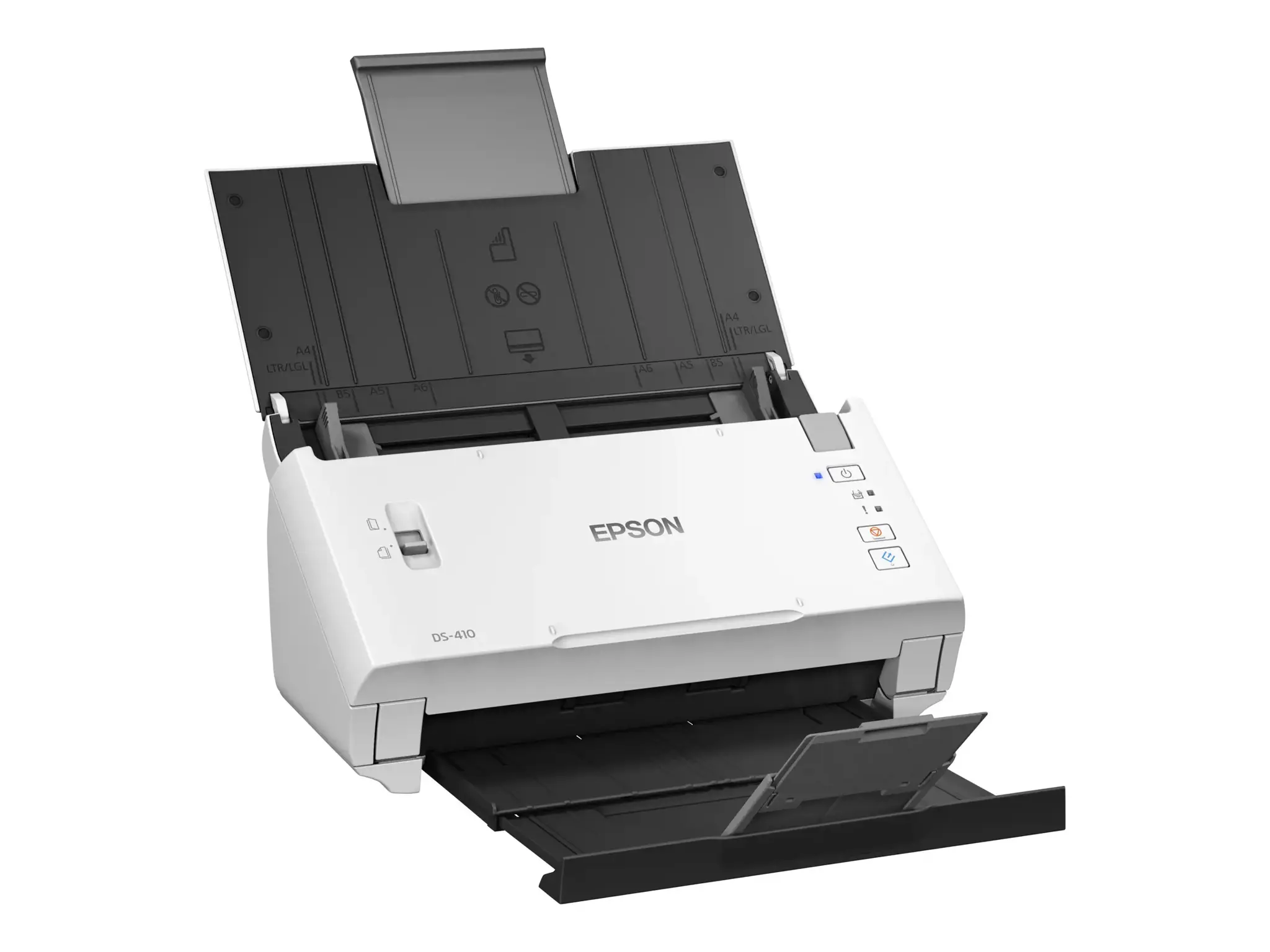 "Epson WorkForce DS-410", 215,9 x 3048 mm, 600 x 600 DPI, 48 bitų, 16 bitų, 16 bitų, 16 bitų, 8 bitų