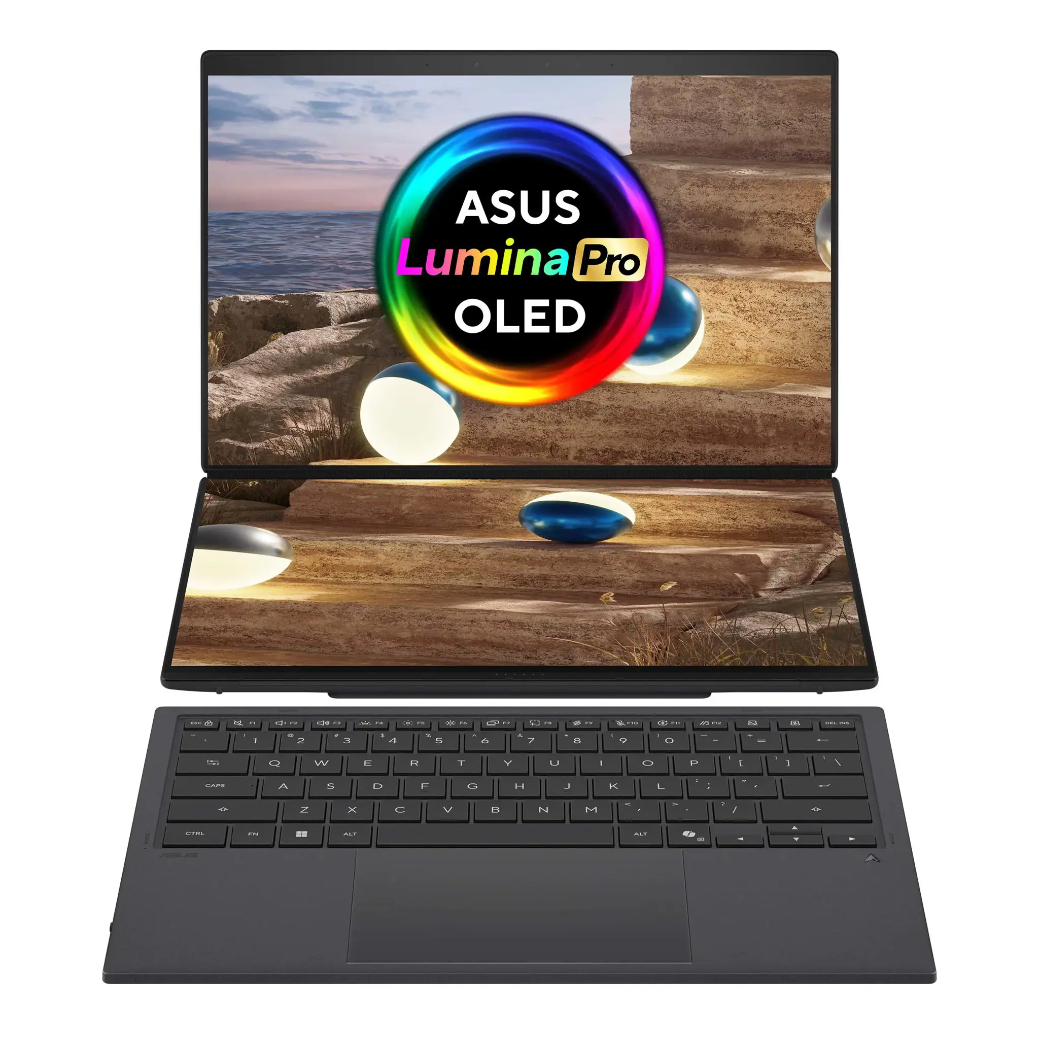 Nešiojamas kompiuteris ASUS Zenbook Duo UX8407AA-SN066W, 378H, 2 TB, 14 Coliai, Windows 11 Pro