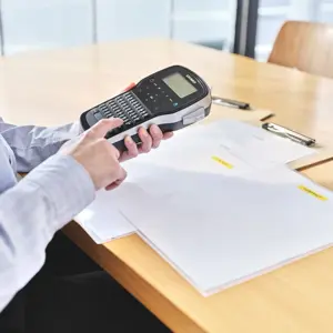 DYMO LabelManager 280 Label Maker | Rechargeable Handheld Label Printer with QWERTY Keyboard | Includes Black & White D1 Label Tape (12mm) | For Home & Office, QWERTY, D1, Thermal transfer, 180 x 180 DPI, 15 mm/sec, Black, Silver