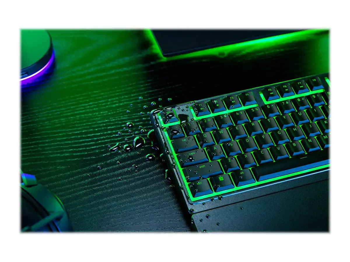 "Razer" žaidimų klaviatūra "Ornata V3 X" RGB LED apšvietimas, NORD, laidinė, juoda, tyli membrana, skaitmeninė klaviatūra