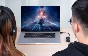 USB 2.0 išorinė garso plokštė Vention CDRBF 1 m (juoda)