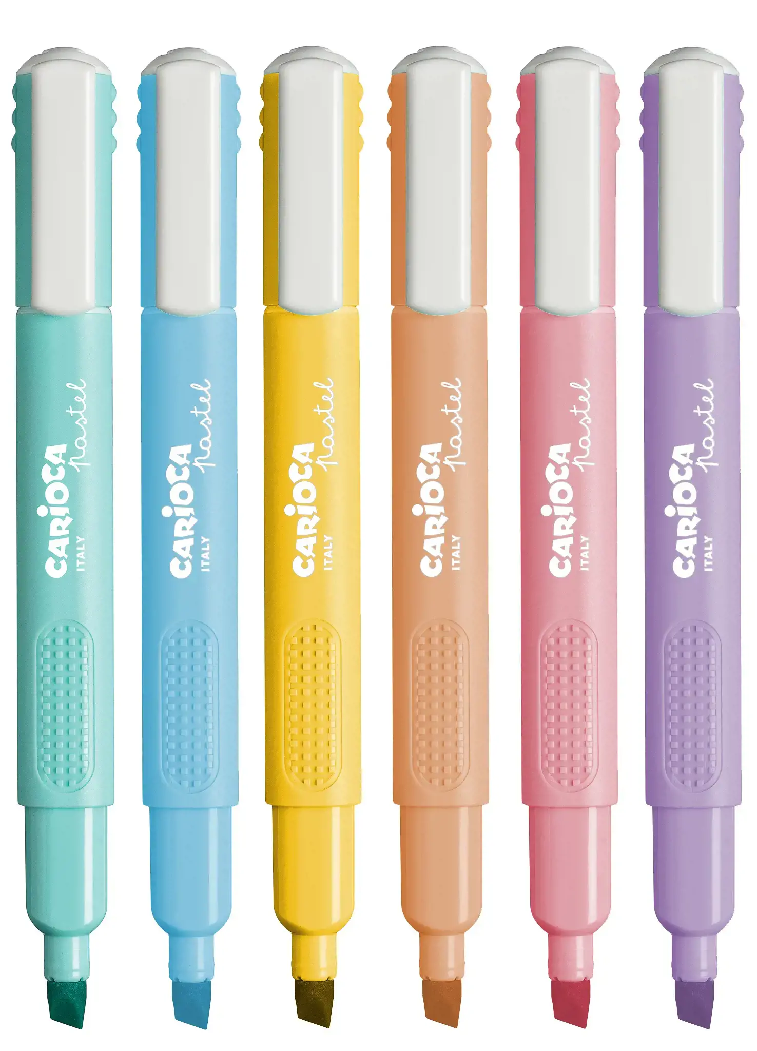 Teksto žymeklis CARIOCA, įvairių pastelinių spalvų