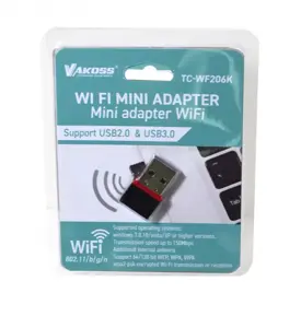 Vakoss TC-WF206K USB WLAN (Wi-Fi) Network Adapter 2.4GHz
