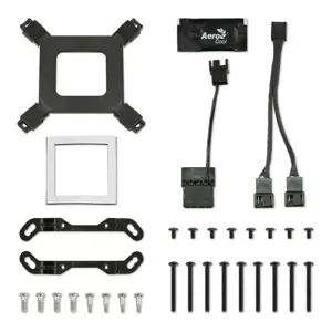 "Aerocool" MIRAGEL240 CPU aušinamas skysčiu 2x 12 cm ARGB ventiliatorius TDP 400 W, juodas, "viskas viename" aušintuvas su skysčiu, 72,2 cfm, juodas