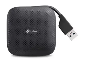 TP-Link UH400, USB 3.2 Gen 1 (3.1 Gen 1) Type-A, USB 3.2 Gen 1 (3.1 Gen 1) Type-A, 5000 Mbit/s, juoda, 71 mm, 71 mm, 71 mm