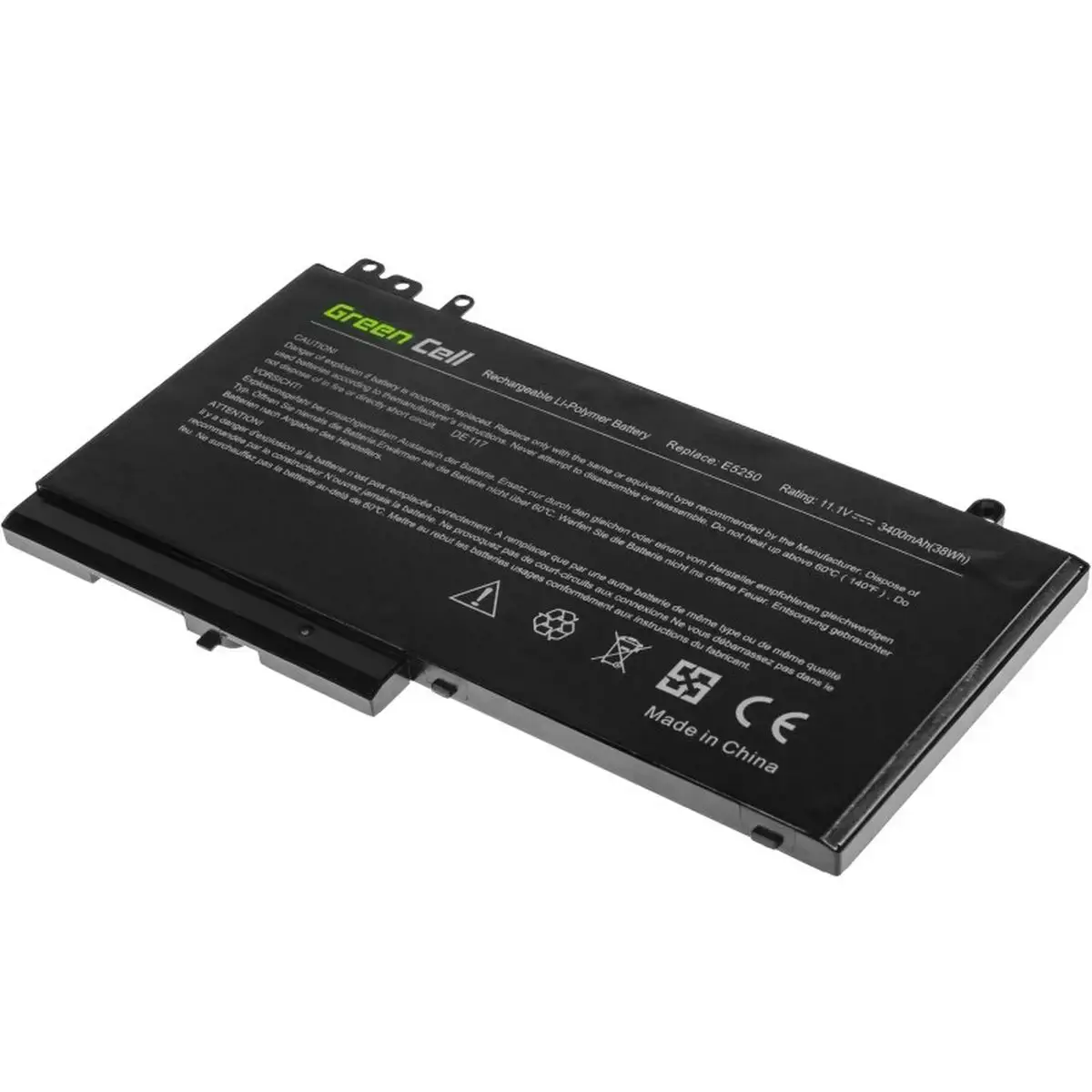 GREENCELL DE117 Žalioji baterija RYXXH iki Dell Latitude 11 3150 3160 12 E5250