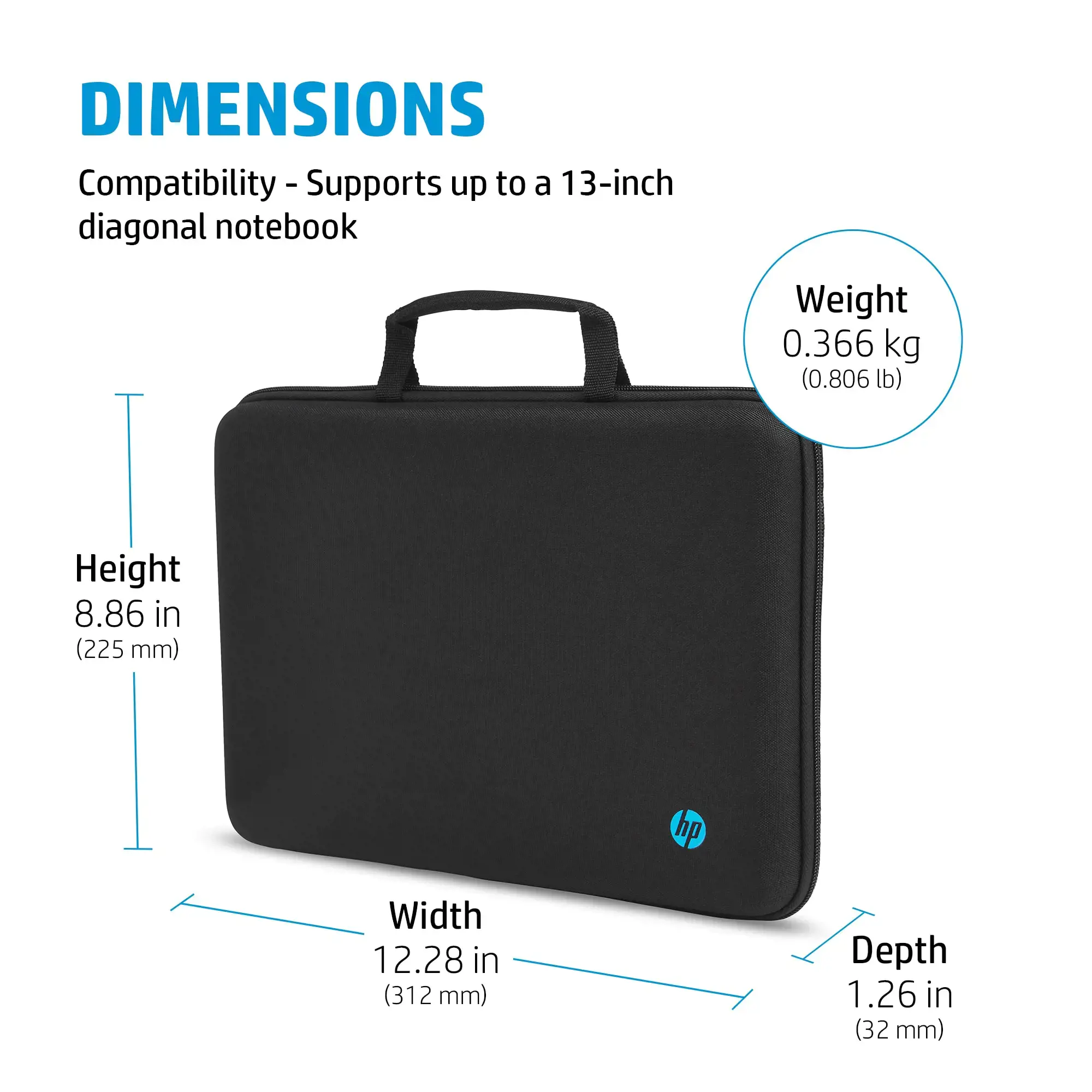 HP Mobility 14 colių nešiojamojo kompiuterio dėklas, 35,6 cm (14"), 437 g