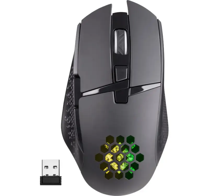 DEFENDER PELĖ GM-514 GLORY OPTIC RF RGB 3200DPI 7P JUODA 52514