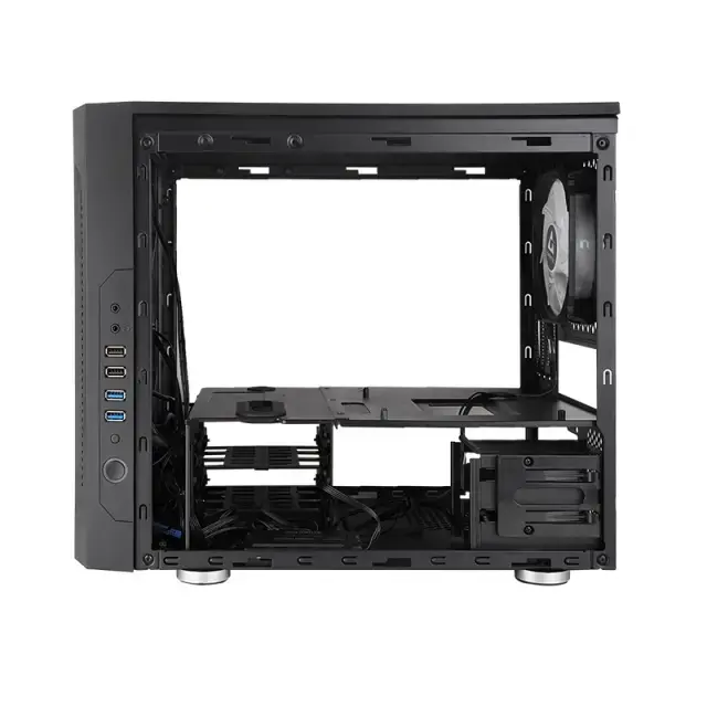 CHIEFTEC GM-02B-OP M2 mATX Gaming Cube 3xTempered glass 3x12cm adressable +5V RGB fan pre-installed 2xUSB 3.0 2xUSB 2.0
