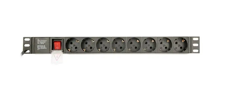 GEMBIRD PDU 8x Schuko 1U 10A 3m C14 kištukas