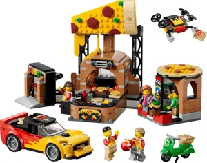 LEGO CITY 60496 Pizza Delivery Experience with Vehicles