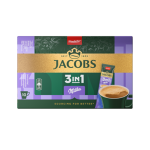 Kavos gėrimas JACOBS 3in1 Milka, 10x12g