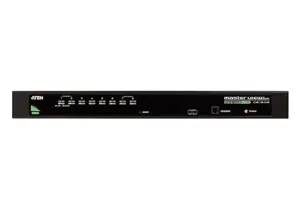 ATEN 8 prievadų USB - PS/2 VGA KVM jungiklis, 2048 x 1536 taškų, QXGA, montuojamas į stovą, 5 W, 1U, juodas