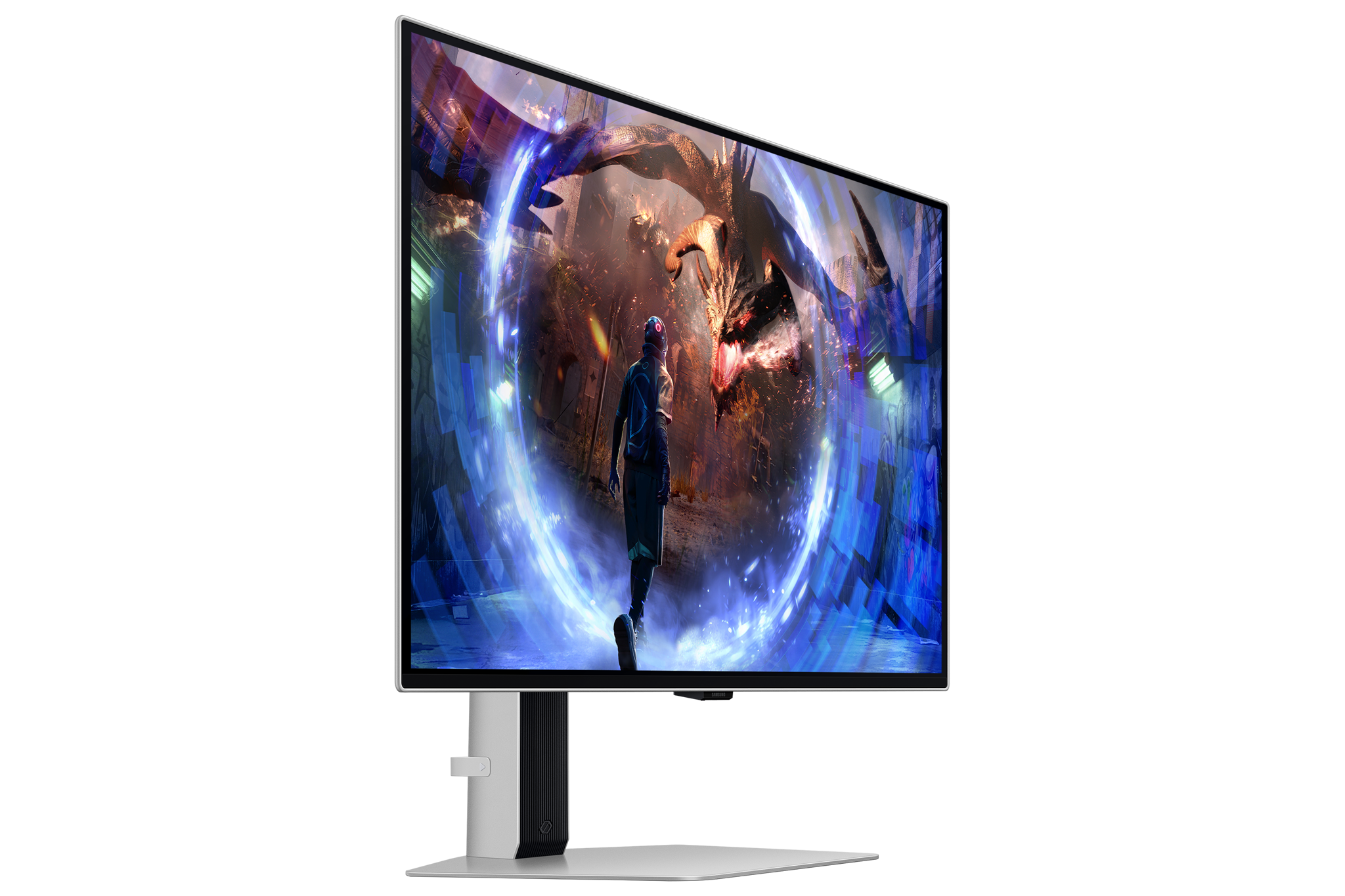 Samsung G60SD, 68.6 cm (27"), 2560 x 1440 pixels, Quad HD, OLED, 0.03 ms, Silver