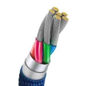 Baseus crystal shine series fast charging data cable USB Type A to USB Type C 100W 2m blue (CAJY000503)