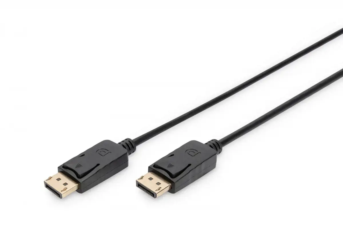 ASSMANN kabelis Displayport 3 m AWG28 2x ekranuotas 20 kontaktų juodas