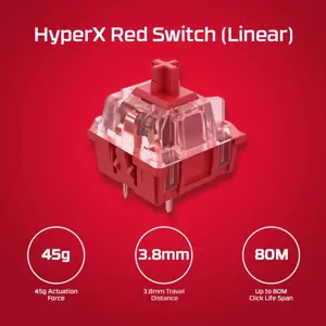 "HyperX Alloy Origins Core PBT HX Aqua" - mechaninė žaidimų klaviatūra, be klavišų (80-87 %), USB, mechaninė, QWERTY, RGB LED, juoda