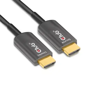 CLUB3D Ultra High Speed HDMI™ Certified AOC Cable 4K120Hz/8K60Hz Unidirectional M/M 15m/49.21ft, 15 m, HDMI Type A (Standard), HDMI Type A (Standard), Black
