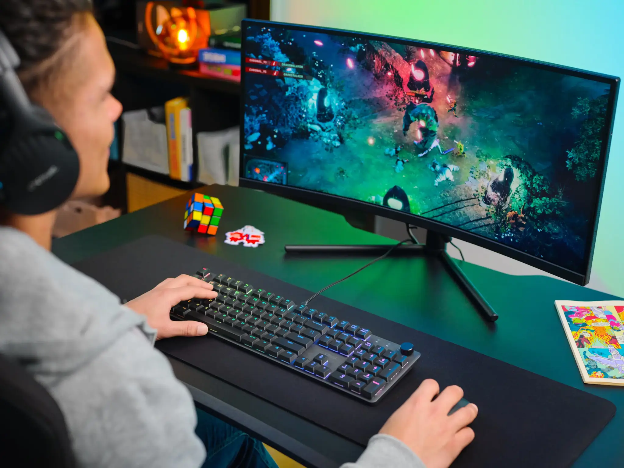 Trust GXT 866 TORIX, Wired, USB, Mechanical, QWERTY, RGB LED, Black