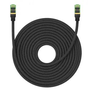 Pintas tinklo kabelis Cat.8 Baseus Ethernet RJ45, 40Gbps, 20 m (juodas)